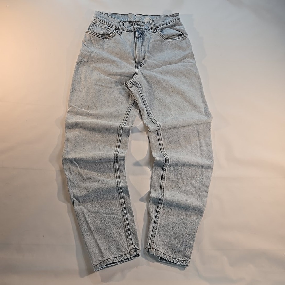 VTG 1998 Levi 550 Womens 9 MED Jeans Light Wash Tapered Relax Fit 27x30" GUC 90s